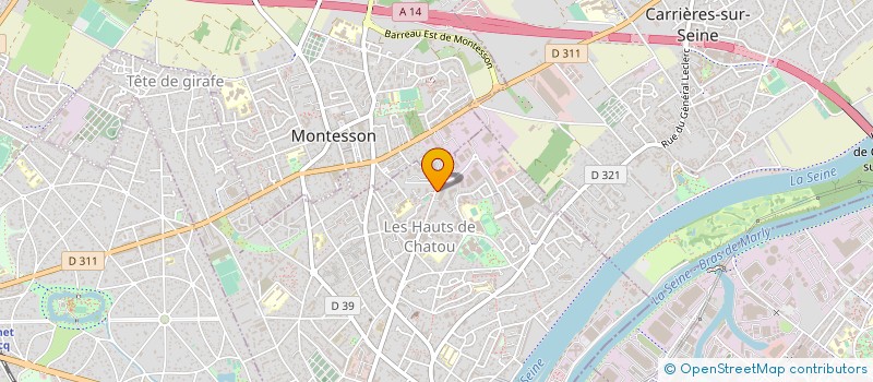 localisation de l'entreprise C.V.S.INVESTISSEMENTS  CHATOU