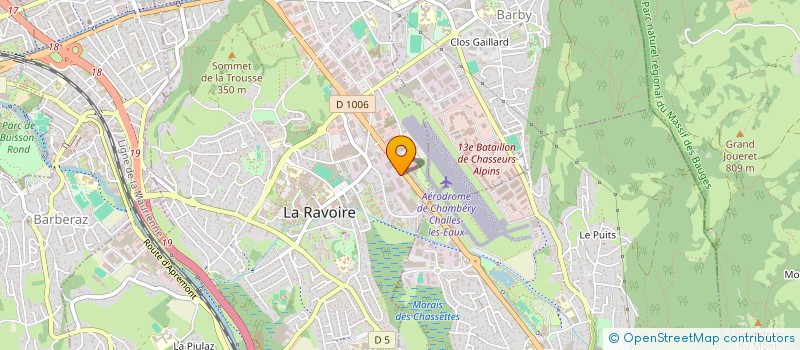 localisation de l'entreprise C&V SPORT POUR TOUS  LA RAVOIRE