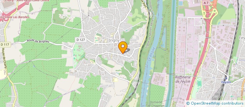 localisation de l'entreprise C.V-T.P  IRIGNY