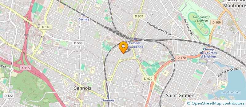 localisation de l'entreprise C&V.TRAVAUX  ERMONT