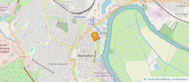 localisation de l'entreprise C-V-V à ROCHEFORT