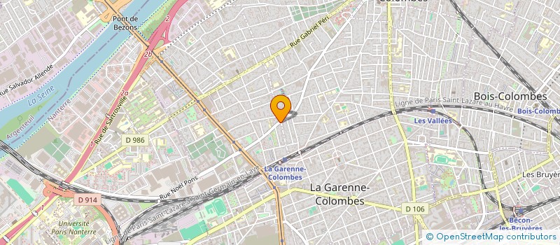 localisation de l'entreprise C.V.V BAT  COLOMBES