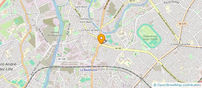 localisation de l'entreprise C.VANDEPUTTE à MARCQ-EN-BARŒUL