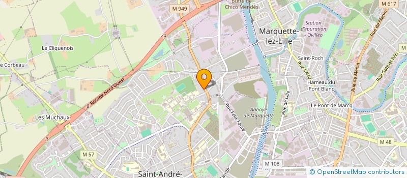 localisation de l'entreprise C&VD  MARQUETTE-LEZ-LILLE