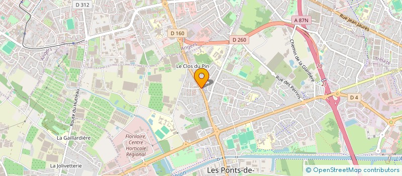 localisation de l'entreprise C'VET à LES PONTS-DE-CE