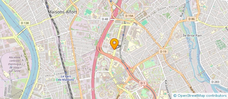 localisation de l'entreprise C.W.D à CRETEIL
