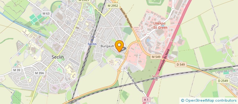 localisation de l'entreprise C&W IMMO  SECLIN