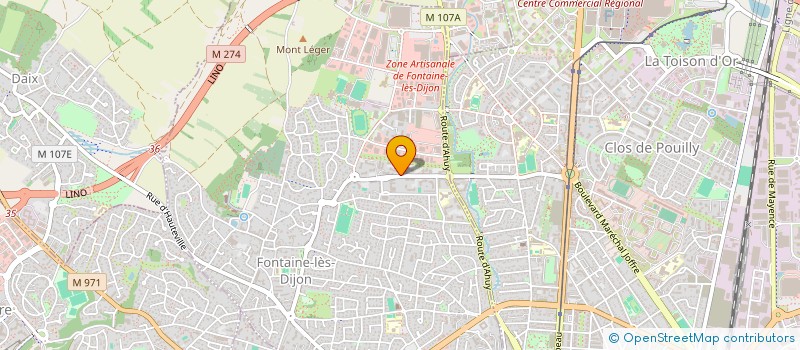 localisation de l'entreprise C.W. MOSS  FONTAINE-LES-DIJON