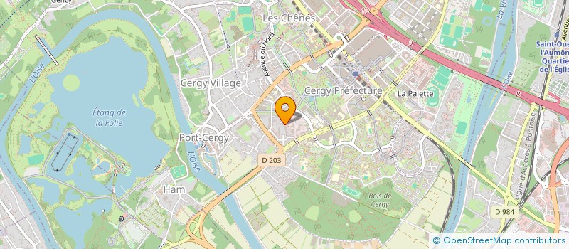 localisation de l'entreprise C&W SILLY  CERGY