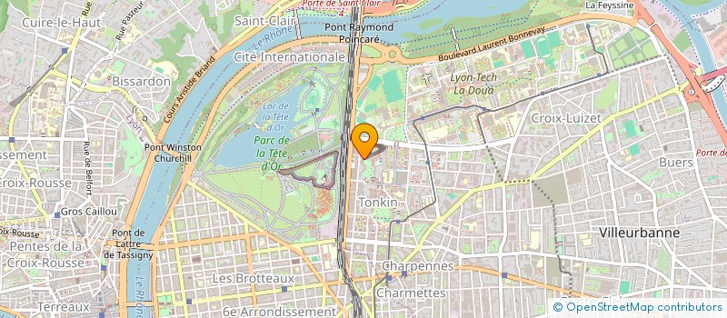 localisation de l'entreprise C-WARE  VILLEURBANNE