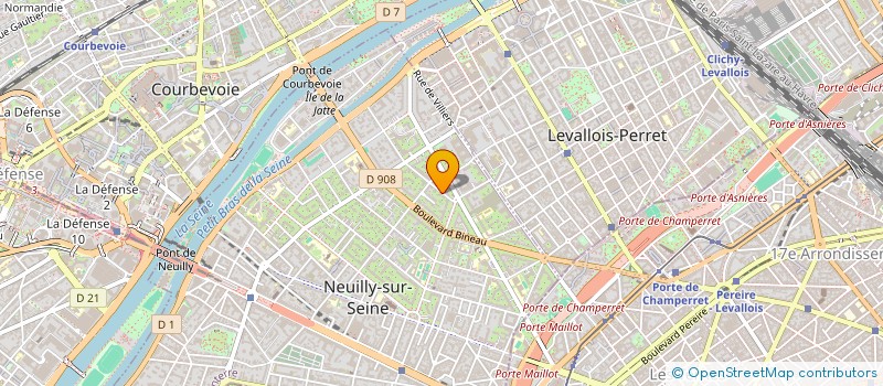 localisation de l'entreprise C'WEB à NEUILLY-SUR-SEINE