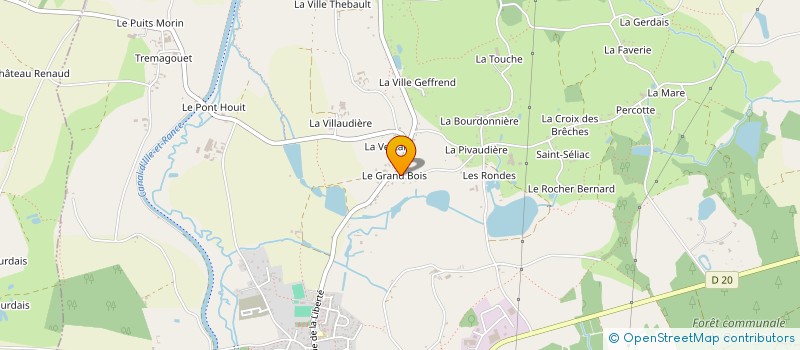 localisation de l'entreprise C WOOD à QUEBRIAC