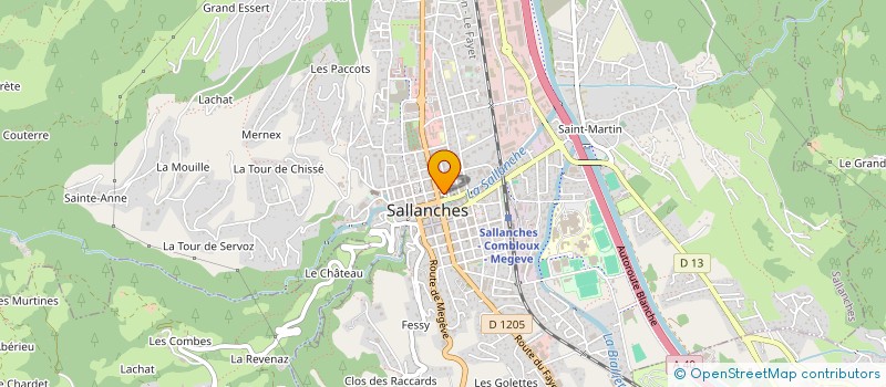 localisation de l'entreprise C & X à SALLANCHES