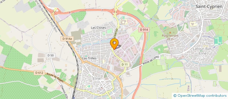 localisation de l'entreprise C & Y  ELNE