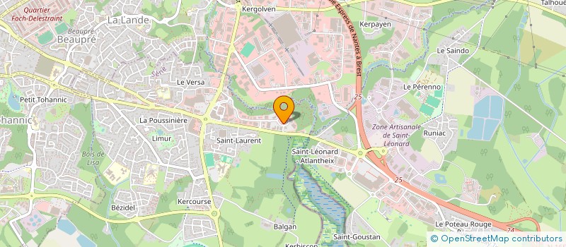 localisation de l'entreprise C Y B  SENE