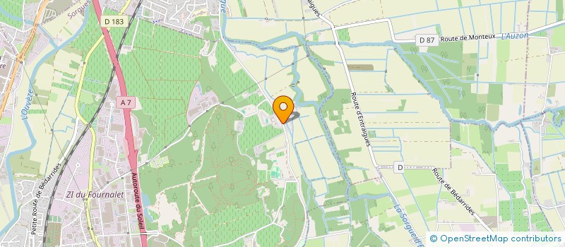 localisation de l'entreprise C.Y.D.J.  SORGUES