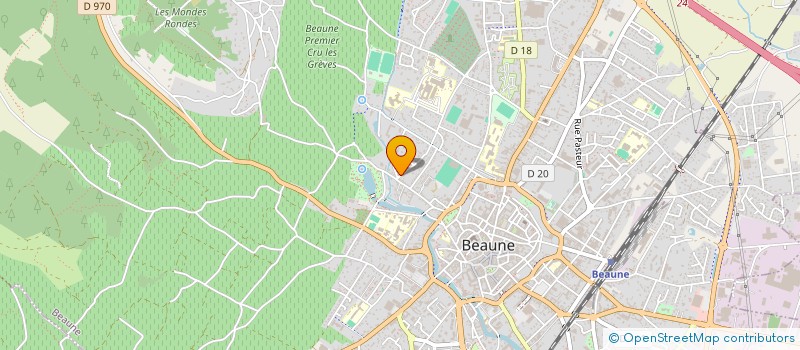 localisation de l'entreprise C.Y. INDUSTRIE à BEAUNE