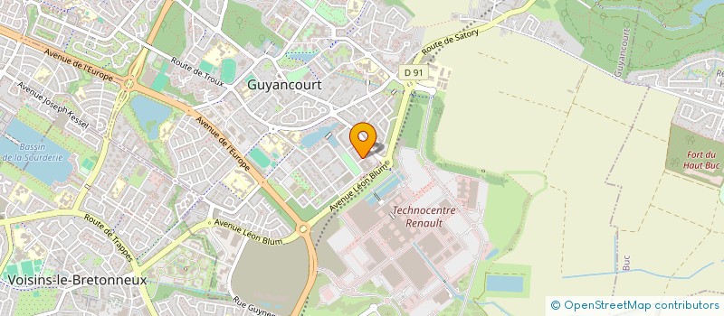 localisation de l'entreprise C.Y.J  GUYANCOURT