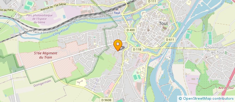localisation de l'entreprise C.Y.M. BATIMENT à TOUL