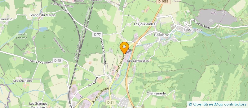 localisation de l'entreprise C.Y.M.M.  BALANOD