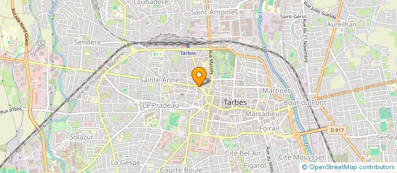 localisation de l'entreprise C.Y.V.  TARBES