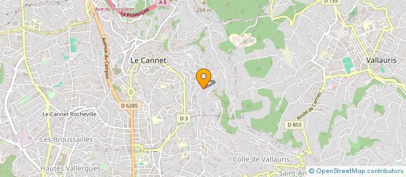 localisation de l'entreprise C Y Z B à LE CANNET