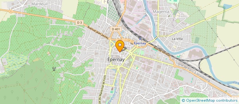 localisation de l'entreprise C.Z. à EPERNAY