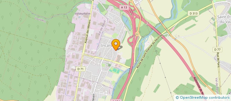 localisation de l'entreprise C&Z  INCARVILLE