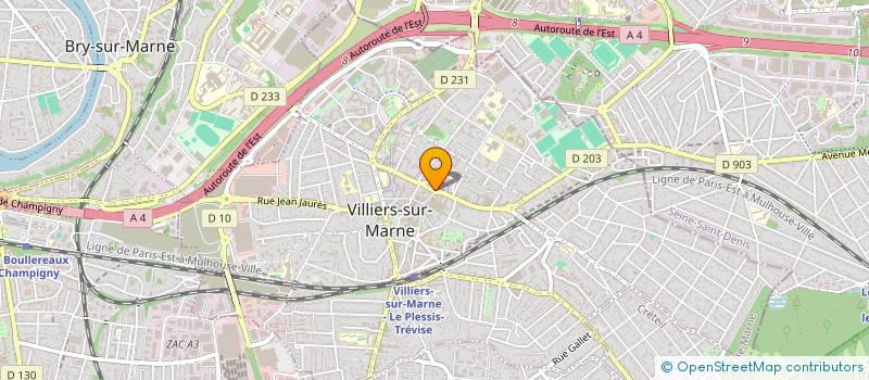 localisation de l'entreprise C&Z COIFFURE  VILLIERS-SUR-MARNE