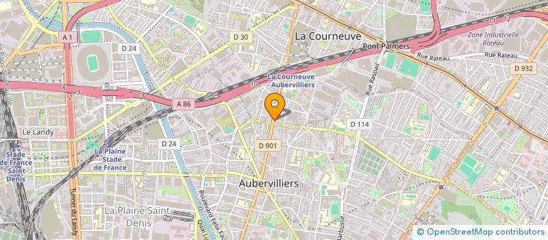 localisation de l'entreprise C Z R à LA COURNEUVE