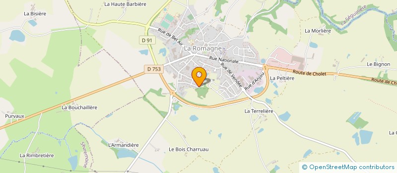 localisation de l'entreprise C-ZAR  LA ROMAGNE