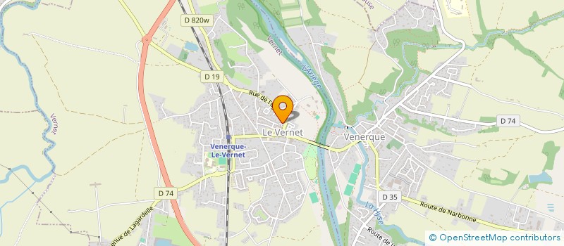 localisation de l'entreprise C02 COIFFURE  VERNET