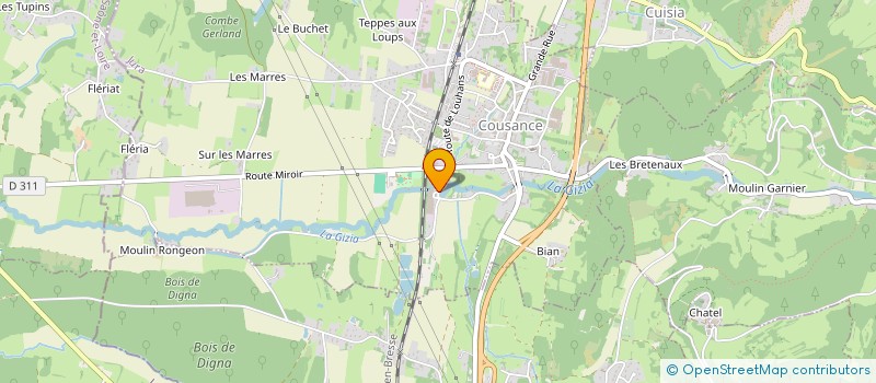 localisation de l'entreprise C1  COUSANCE