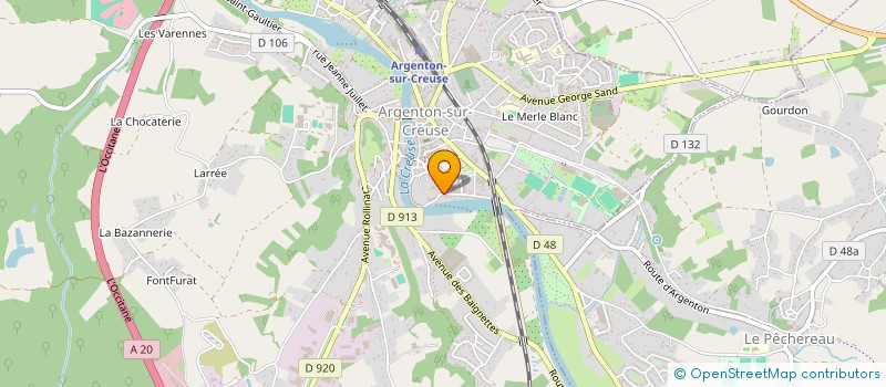 localisation de l'entreprise C1 FORMATION à ARGENTON-SUR-CREUSE
