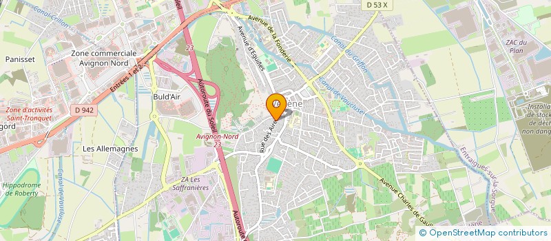 localisation de l'entreprise C102  VEDENE