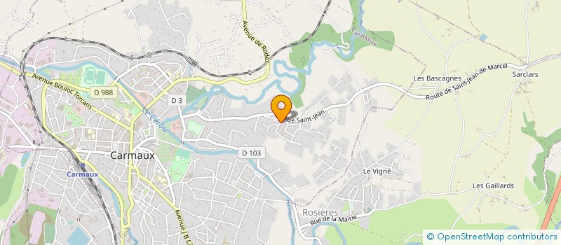 localisation de l'entreprise C12 BTP  LABASTIDE-GABAUSSE