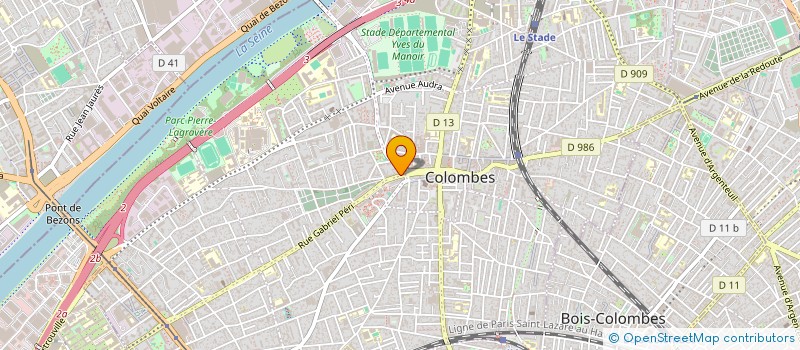 localisation de l'entreprise C13 PRODUCTION à COLOMBES