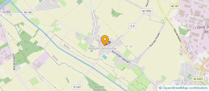 localisation de l'entreprise C2  HOUPLIN-ANCOISNE