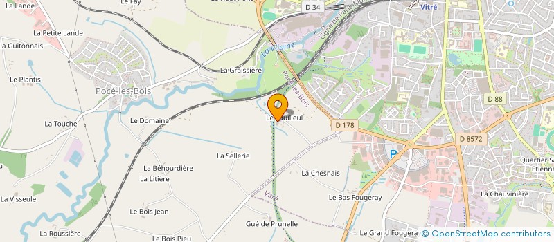 localisation de l'entreprise C2 COMPETENCE  VITRE