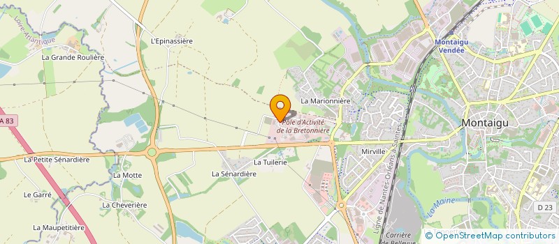 localisation de l'entreprise C2 LOISIRS à MONTAIGU-VENDEE