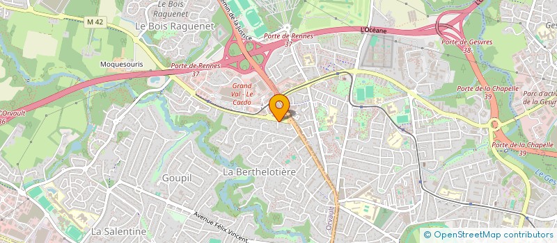 localisation de l'entreprise C2 NANTES à ORVAULT