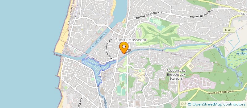 localisation de l'entreprise C2 PROMOTION  SOORTS-HOSSEGOR
