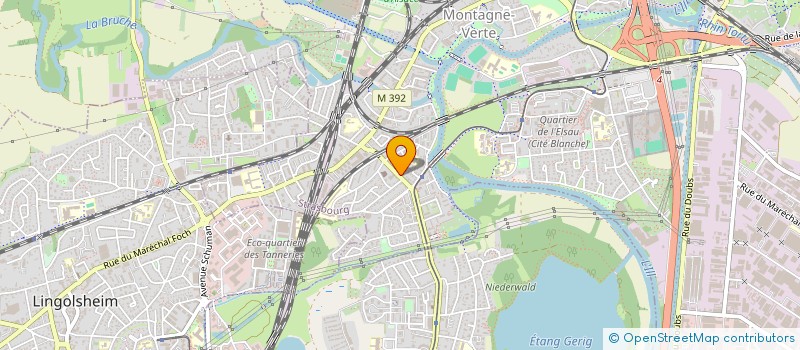 localisation de l'entreprise C2A à STRASBOURG