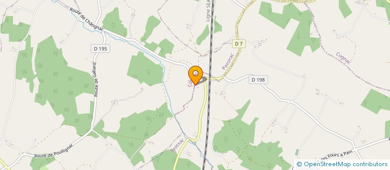 localisation de l'entreprise C2A à CHATIGNAC