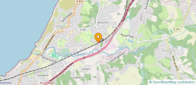 localisation de l'entreprise C2A-BAT à BIDART