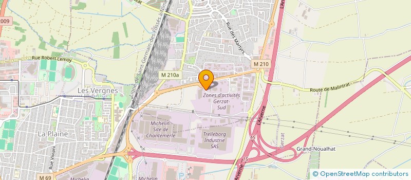 localisation de l'entreprise C2A IMMO  GERZAT
