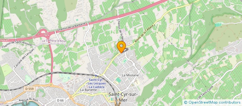 localisation de l'entreprise C2A ORGANISATION à SAINT-CYR-SUR-MER