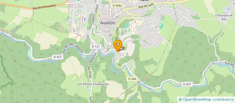 localisation de l'entreprise C2A SASU  AVALLON