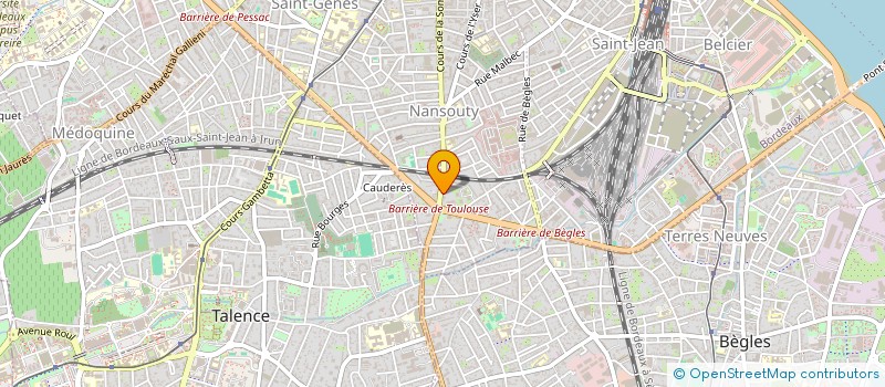 localisation de l'entreprise C2A SERVICES à BORDEAUX
