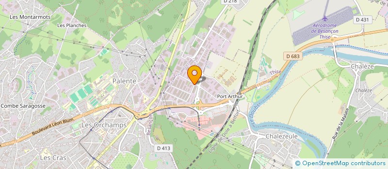 localisation de l'entreprise C2A TRAVAUX ET SERVICES à CHALEZEULE